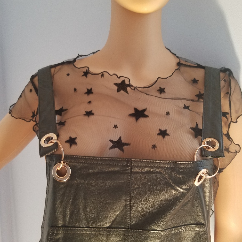 Faux leather Jumper overalls - Picture 5 of 8